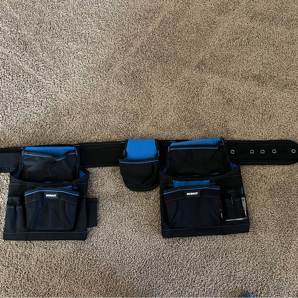 Kobalt Black and Blue Tool Belt